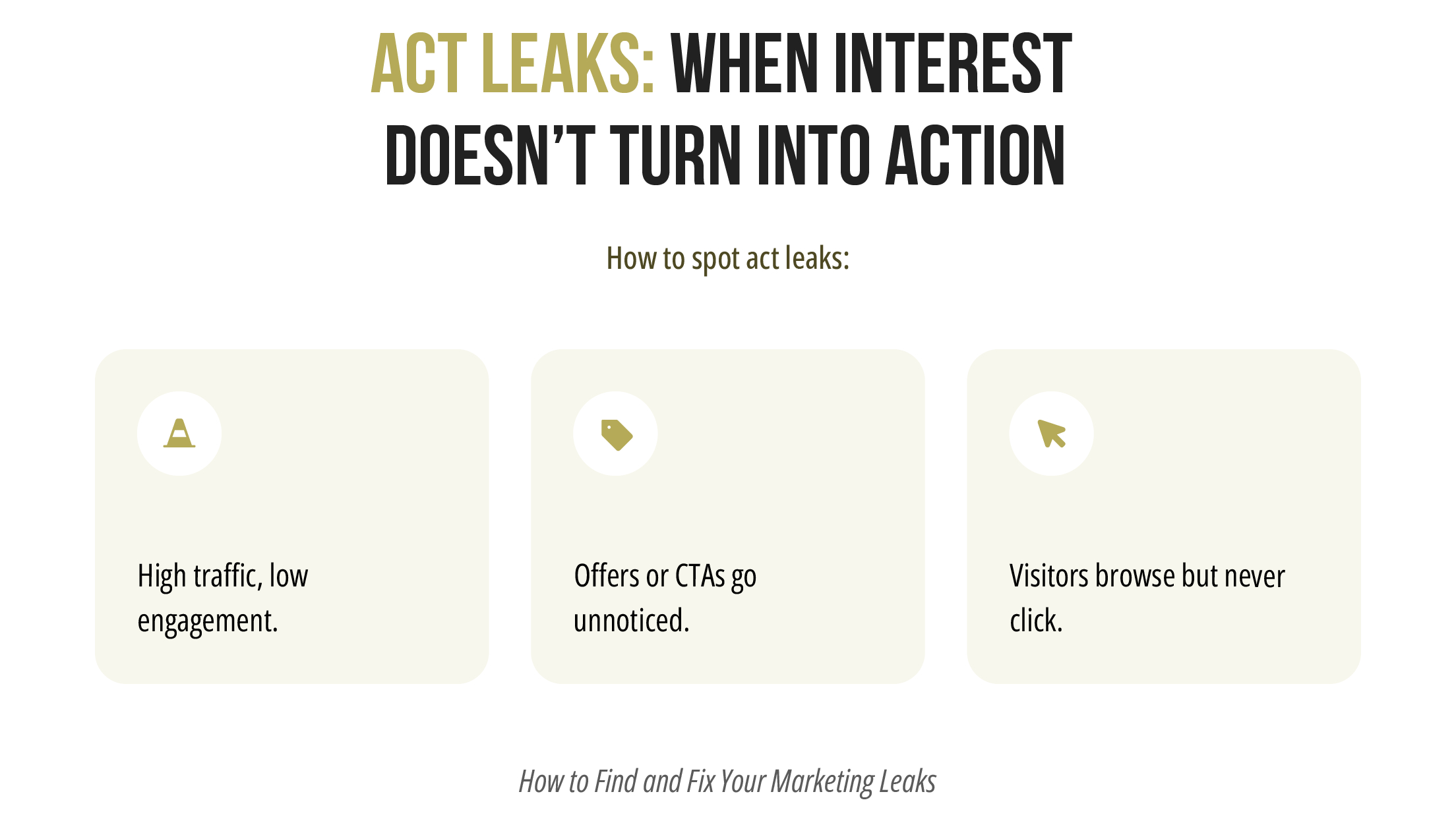 Convert Leaks: When Interest Doesn’t Become Sales Convert Leaks: When Interest Doesn’t Become Sales