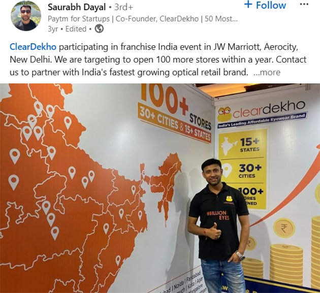 ClearDekho participating in franchise India