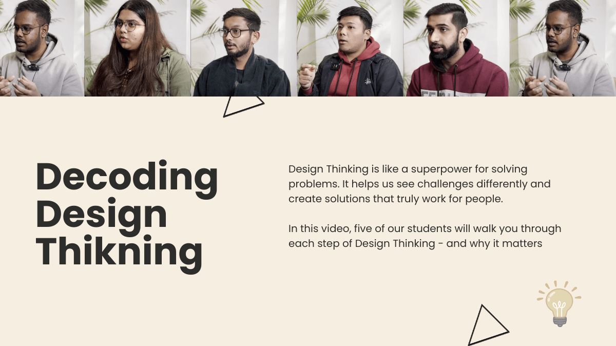 SOIL Students explaining how design thinking helps them