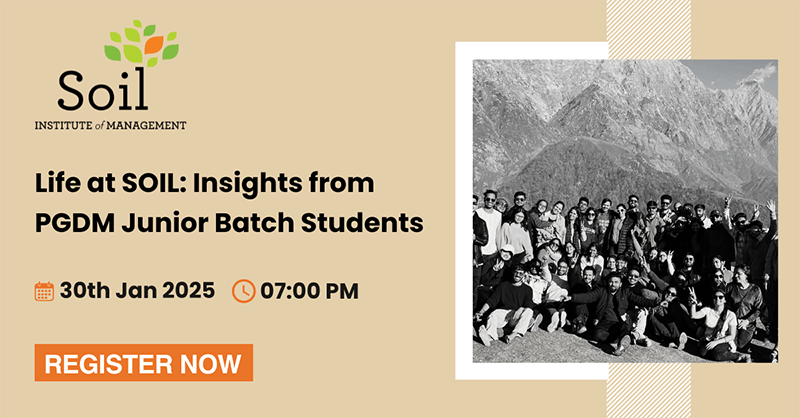Life at SOIL: Insights from PGDM Junior Batch Students | 07:00 PM – 08:00 PM